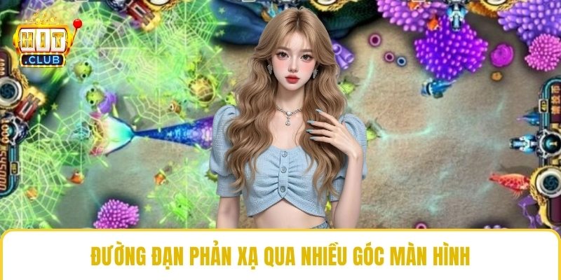 Đường đạn phản xạ qua nhiều góc màn hình