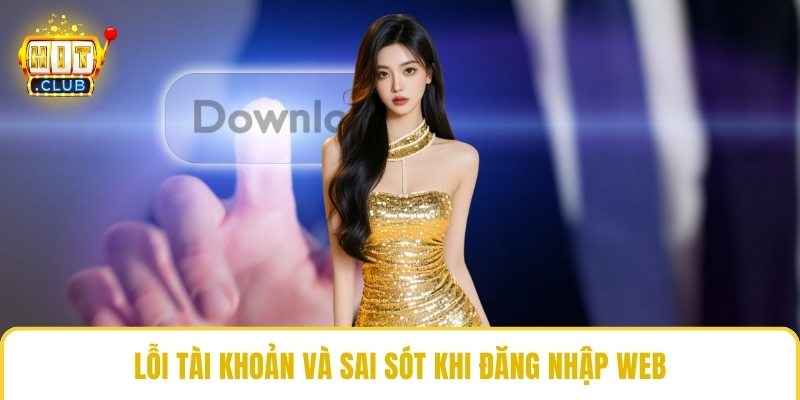 Lỗi tài khoản và sai sót khi đăng nhập web